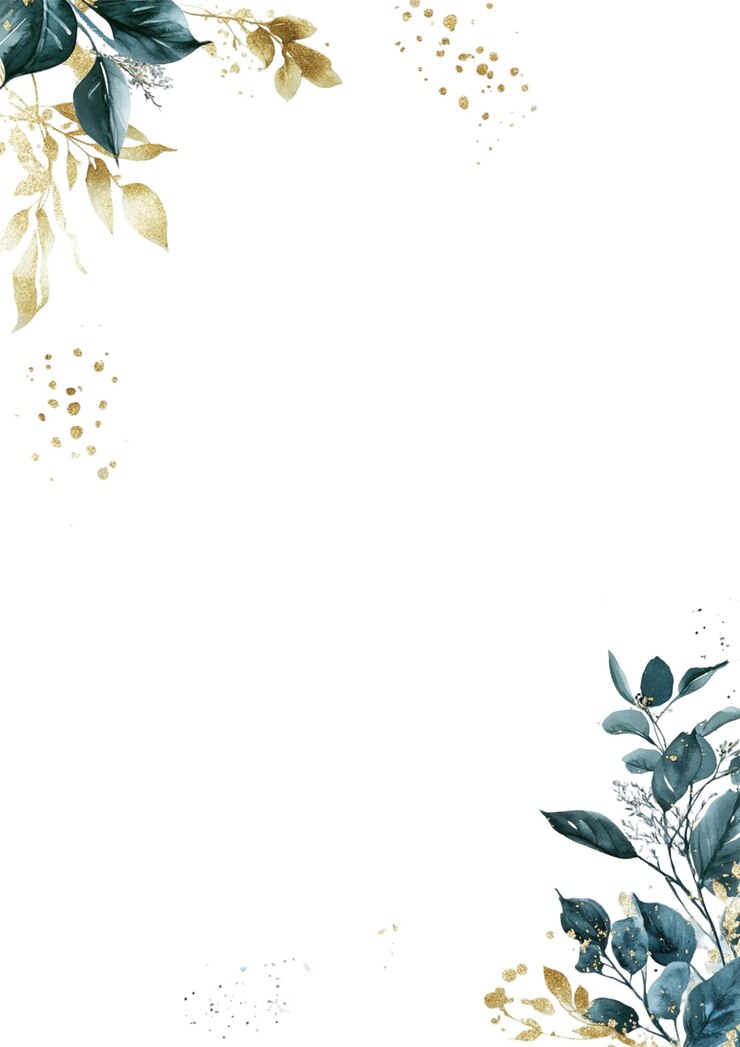 PSD elegante invito floreale in teal e oro