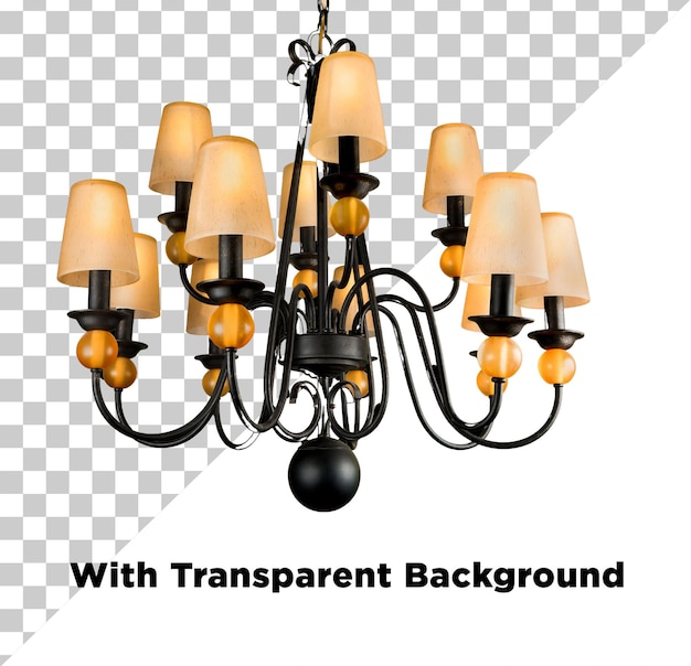 Elegante lampadario di cristallo