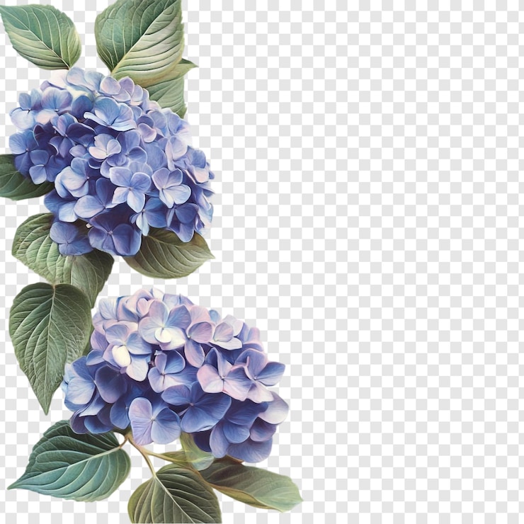 PSD elegante lila hortensien - ein meisterwerk der blumen