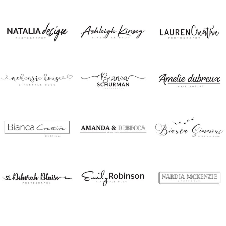 PSD elegante logo del marchio psd