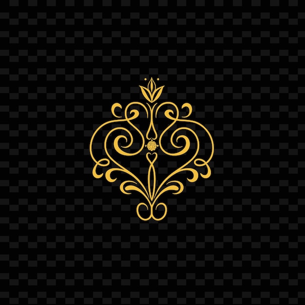 PSD elegante logotipo de monograma de orquídea com design vetorial criativo giratório da coleção natureza