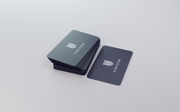 Elegante maqueta de tarjeta de presentación para presentación de diseño de marca