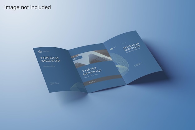 Elegante mockup a tre ante