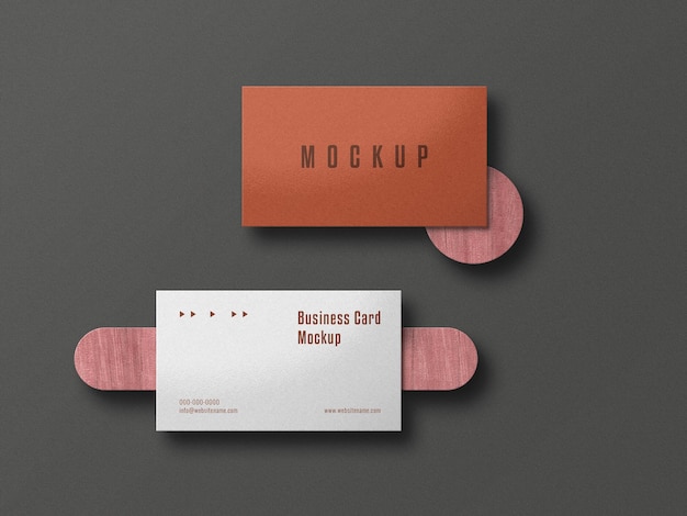 Elegante mockup di biglietto da visita realistico