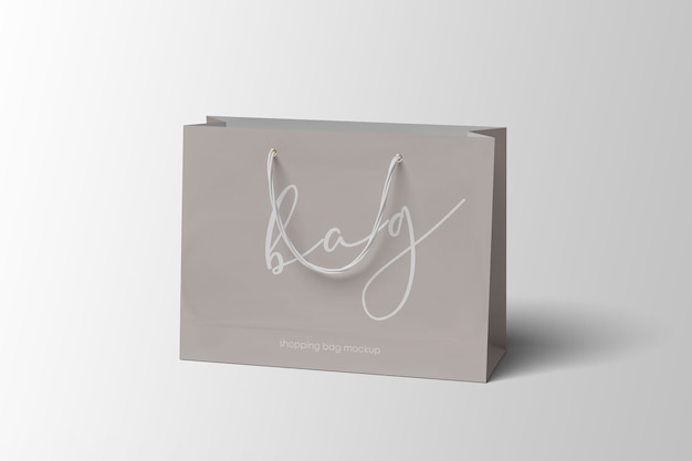 Elegante mockup di shopping bag di carta