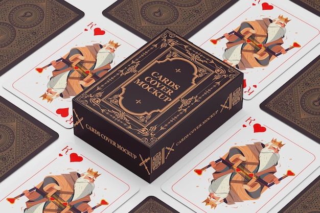 Elegante modello di carta da gioco per il branding premium