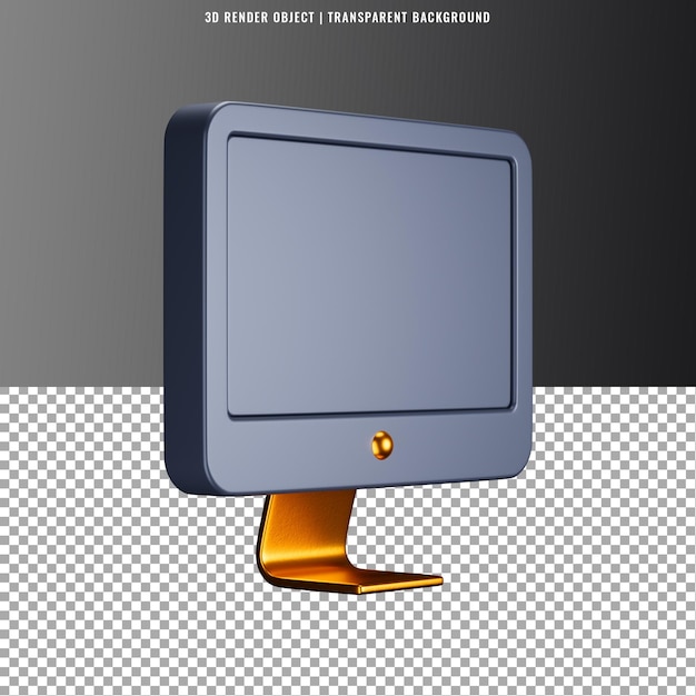 Elegante modello di rendering di icone 3D Psd Premium