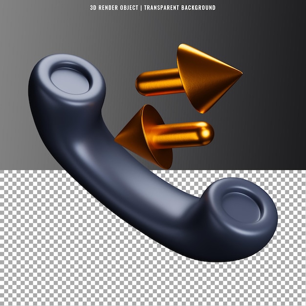 Elegante modello di rendering di icone 3D Psd Premium
