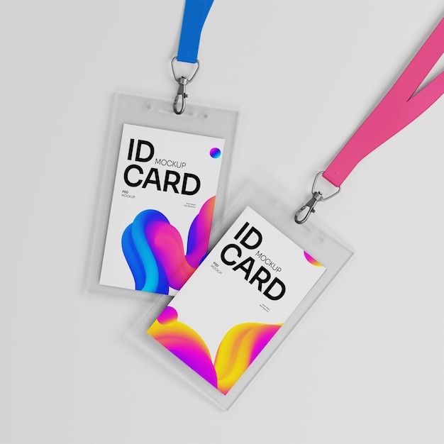 Un elegante modelo de tarjeta de identificación