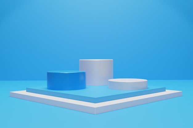 elegante podio di rendering 3d per l'esposizione del prodotto
