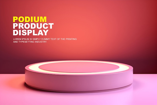 y elegante podio mínimo para la exhibición de productos modelo de exhibición de escenario para la presentación de productos de exposición