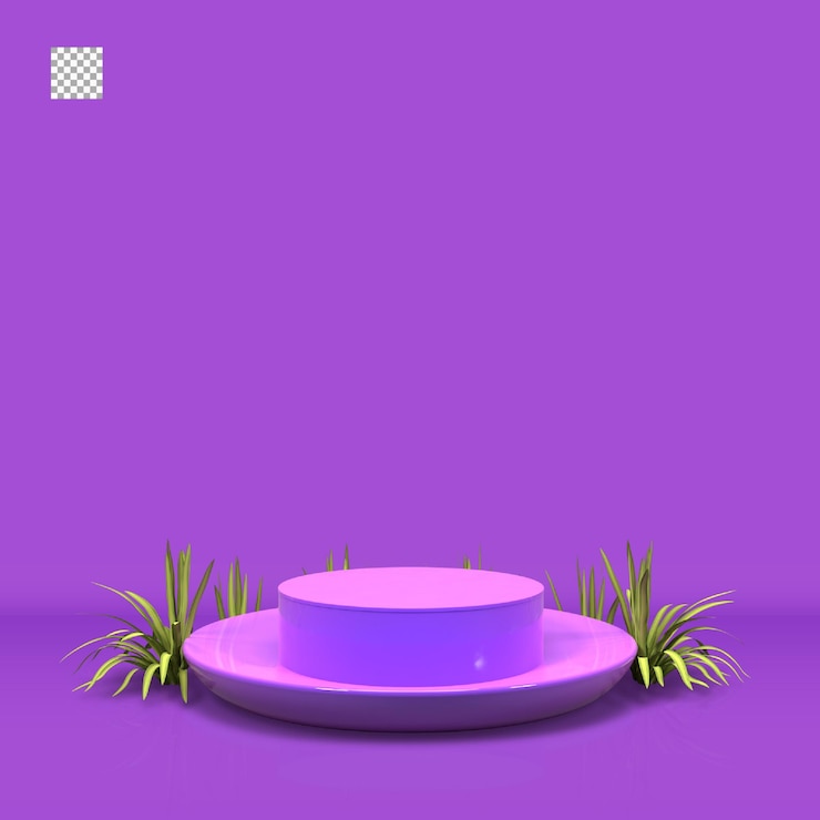 PSD elegante podio de renderizado 3d para un diseño elegante