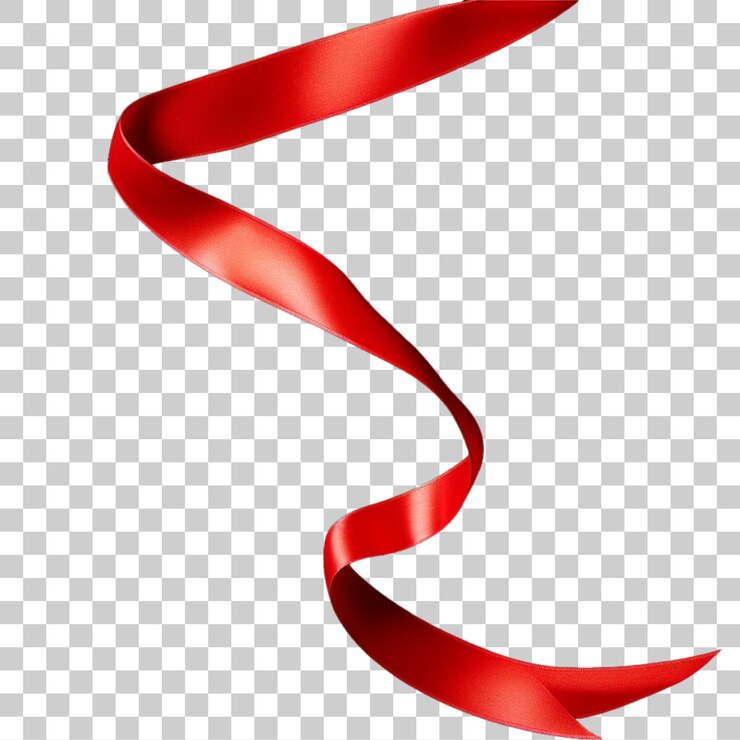 PSD el elegante remolino de cinta roja