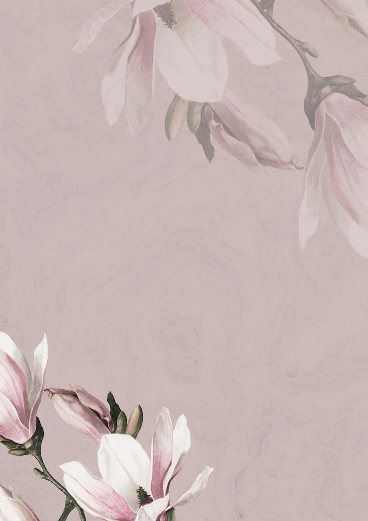 PSD elegante rosa magnolienblumenarrangement für einladungen