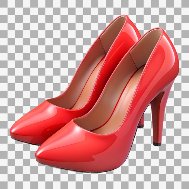 Elegante rote hohe Absätze