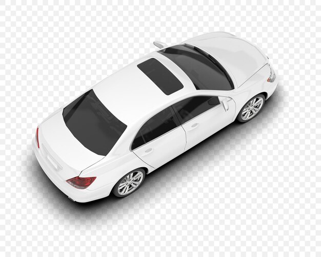 elegante sedán blanco con techo solar