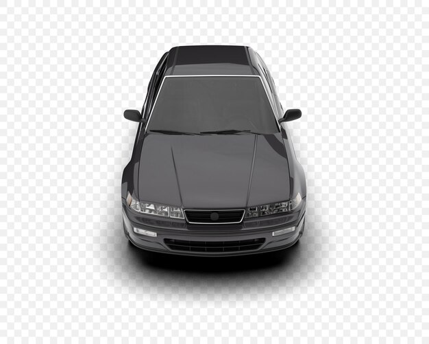 El elegante sedán gris es una maravilla automotriz moderna