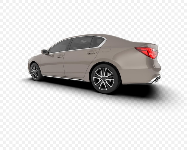 Elegante sedan metálico con diseño moderno