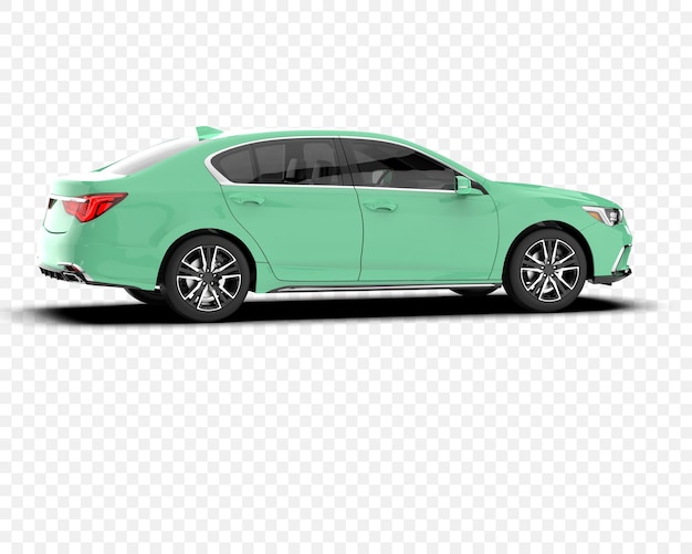 elegante sedán verde con diseño moderno y características deportivas