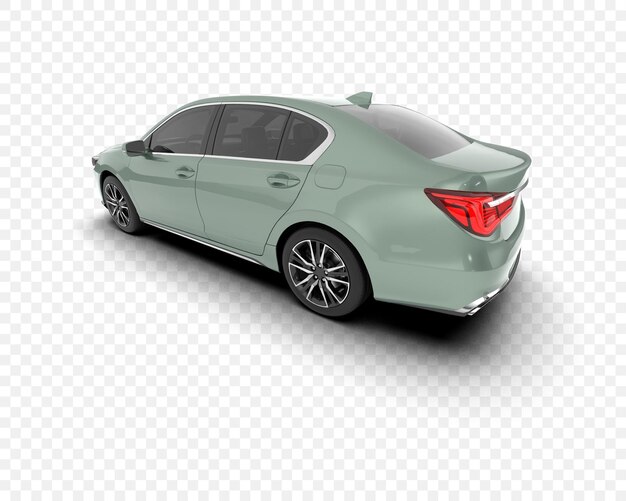 Elegante sedán verde metálico con diseño moderno