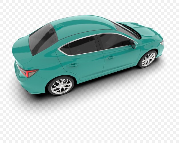 elegante sedán verde en perfectas condiciones