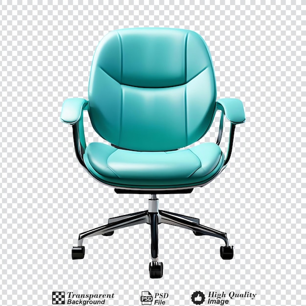 PSD elegante silla de oficina moderna aislada sobre un fondo transparente