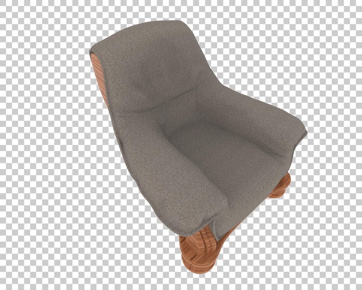 PSD elegante sillón gris