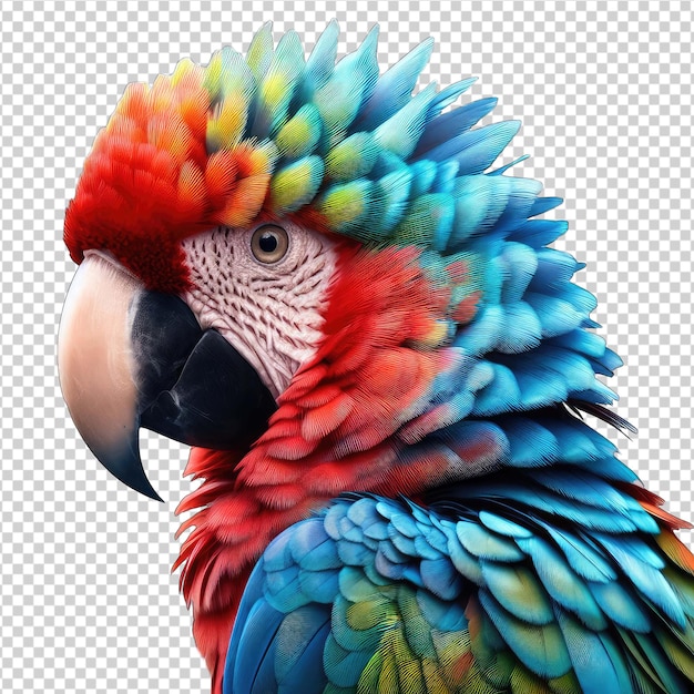 PSD elegante silueta de loro png