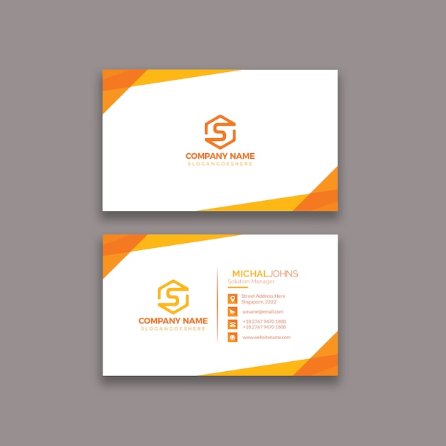 Elegante tarjeta de visita