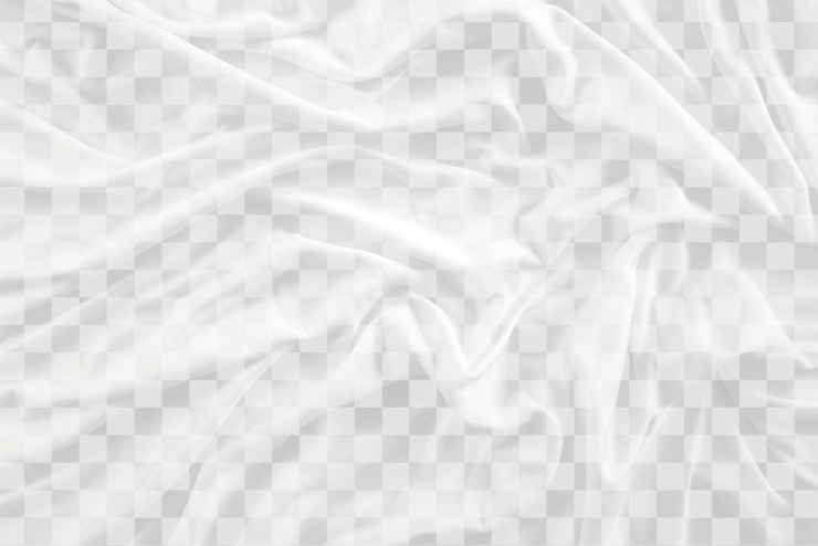PSD elegante tessuto bianco con effetto di sovrapposizione png sfondo trasparente