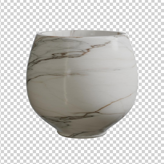 Elegante vaso de mármore para decoração doméstica