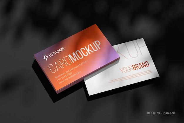 Elegante visitenkarte mockup