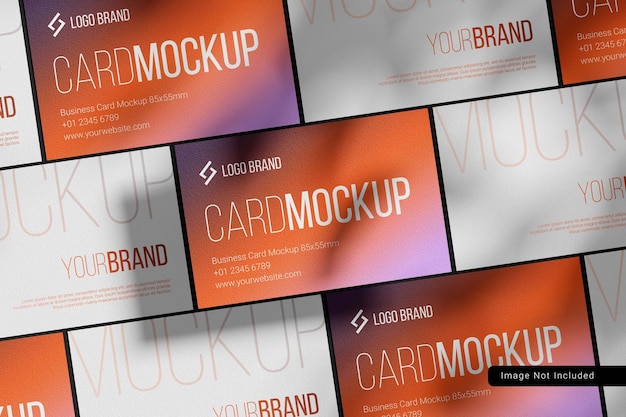 Elegante visitenkarte mockup