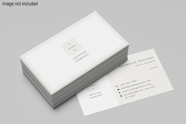 Elegante Visitenkarten-Mockup