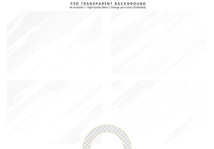 PSD elegante weiße mit goldener glitzer-kurvenform auf durchsichtigem hintergrund