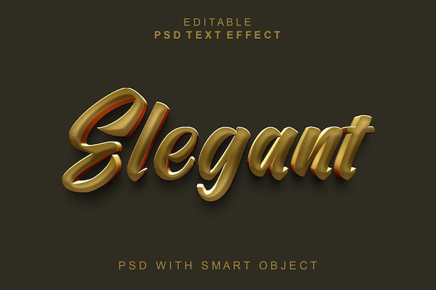 Eleganter 3d-texteffekt