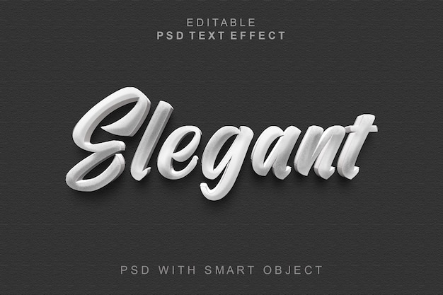 Eleganter 3d-texteffekt