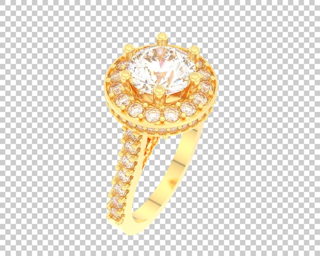 Eleganter Halo-Diamantenring