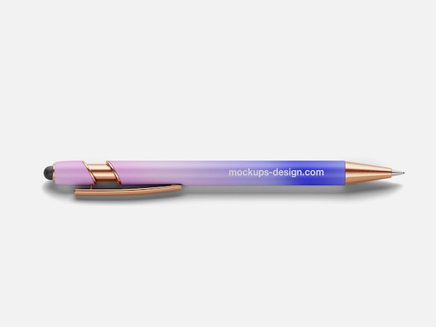 Eleganter Kugelstift mit gradienten und metallischen Akzenten