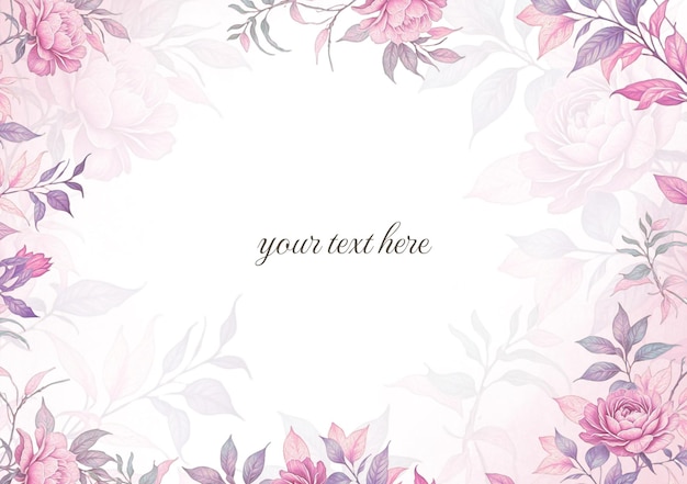 Elegantes Aquarellblumen-Hintergrunddesign
