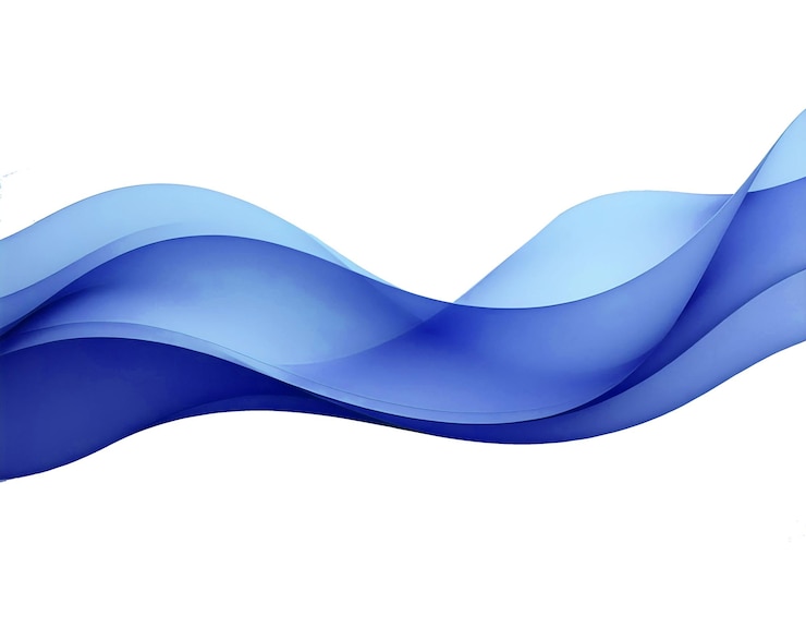 PSD elegantes blaues wellen-design abstraktes fließendes muster für moderne hintergründe