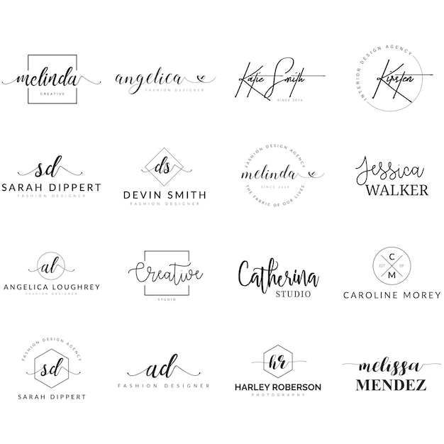 Elegantes Branding-Logo PSD