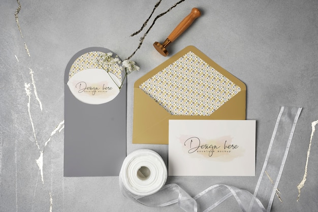 PSD elegantes design eines papierumschlags