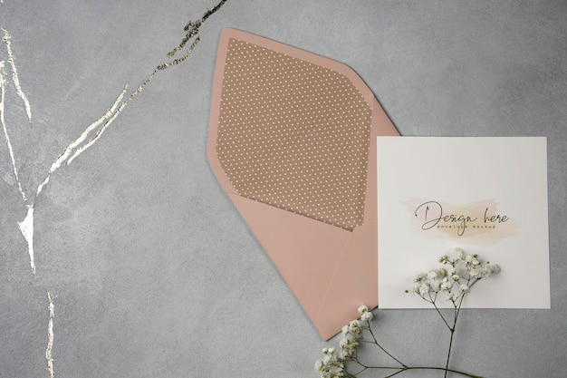 Elegantes Design eines Papierumschlags