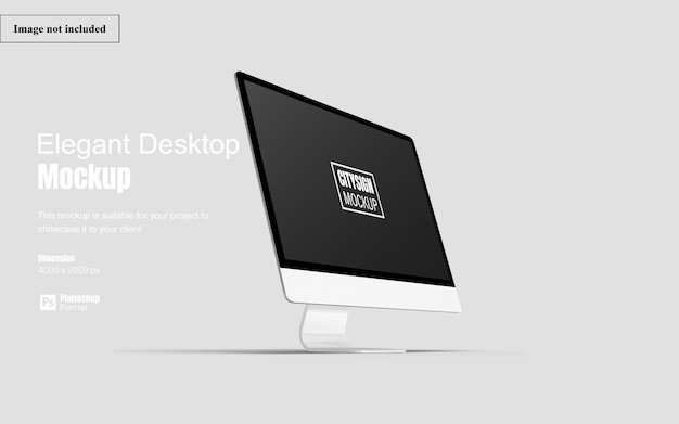 PSD elegantes desktop-bildschirmmodell