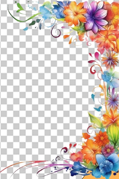 PSD elegantes diseños florales png