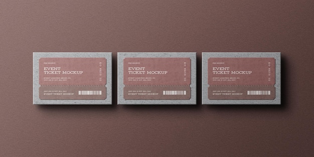 Elegantes event-ticket-mockup