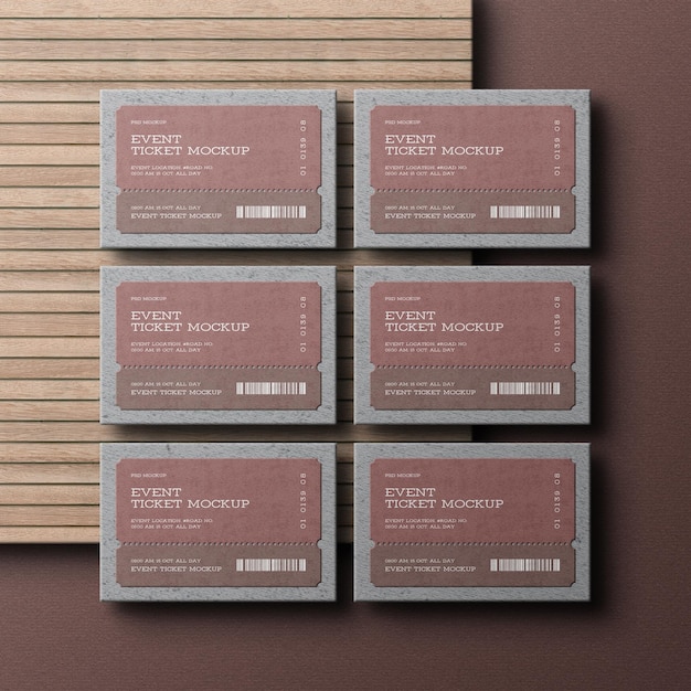 Elegantes event-ticket-mockup