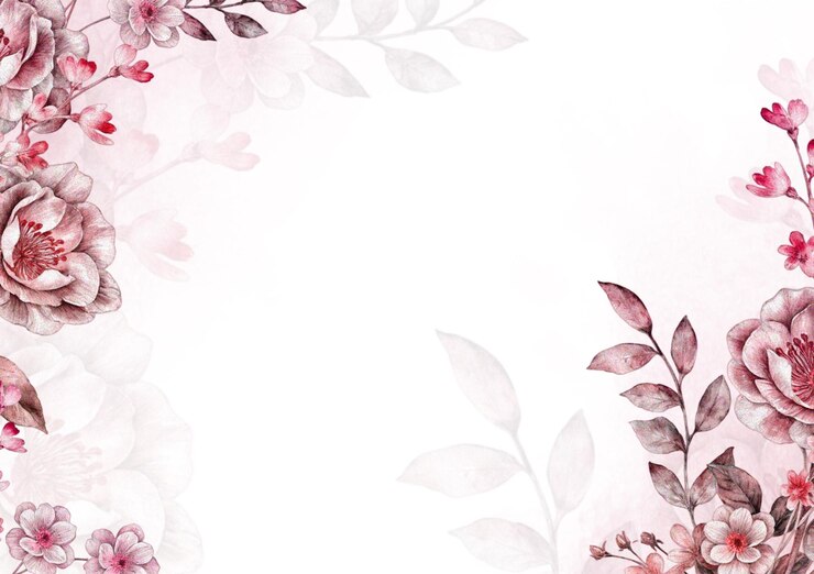 PSD elegantes florales aquarell-design für einladungen und grußkarten