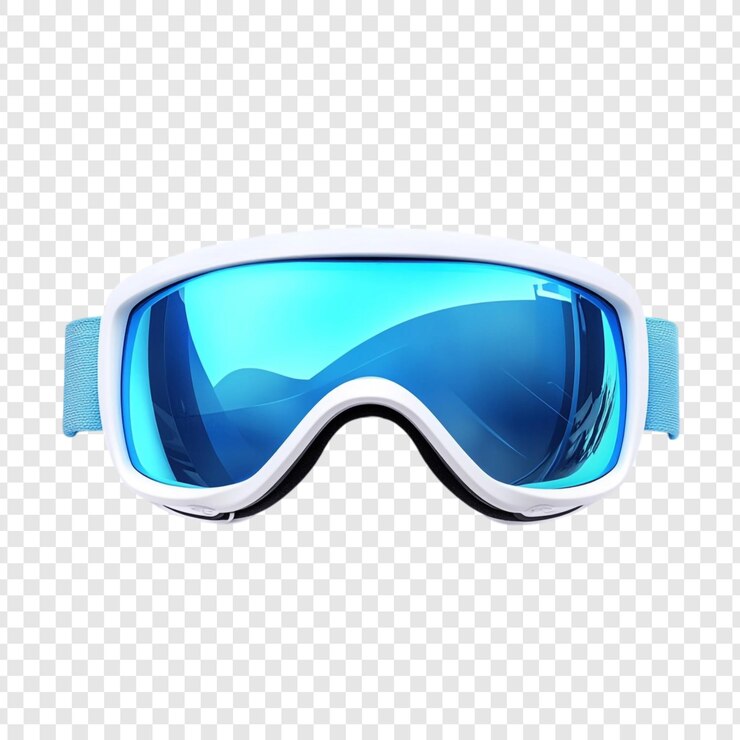 PSD las elegantes gafas de esquí azules son perfectas para las aventuras de invierno